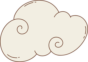 cloud with a swirl pattern