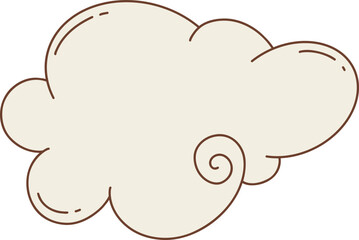 cloud with a swirl pattern