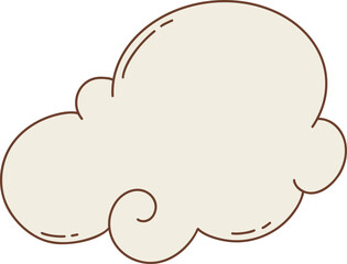 cloud with a swirl pattern