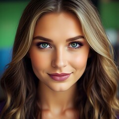 Fototapeta premium portrait of a beautiful woman