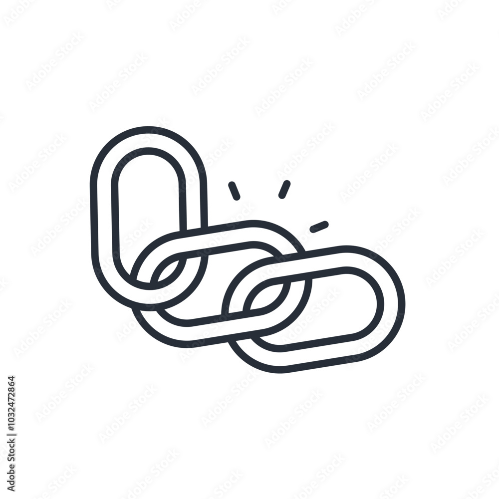 Poster link icon. vector.editable stroke.linear style sign for use web design,logo.symbol illustration.