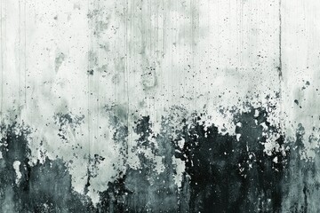 Weathered Concrete Wall with Peeling Paint