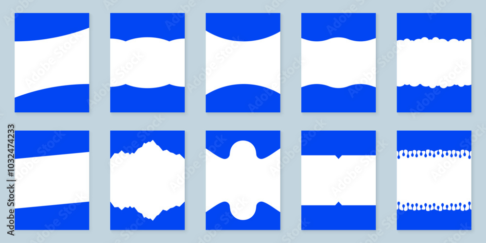 Aufkleber design elements for top and bottom web pages. abstract divider shapes for websites on white backgrou