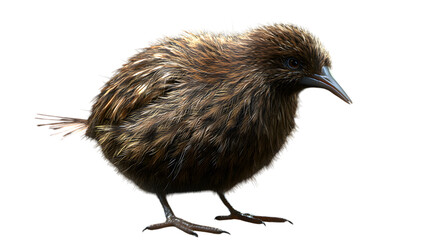 Obraz premium Kiwi Bird on Transparent PNG Background, Photo Realistic, Wallpaper, Cover and Screen for Smartphone, PC, Laptop, Transparent PNG