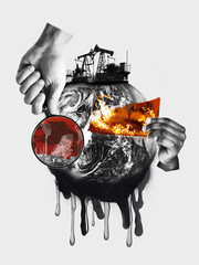 Environmental impacts of oil production and natural disasters