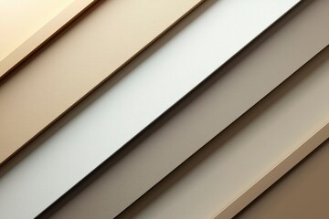 Obraz premium Abstract Diagonal Pattern of Textured Beige, Gray, and White Surfaces