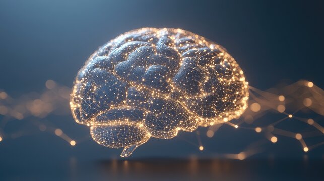 A digital illustration of the brain with highlighted areas showing common causes of migraine headaches and neurological effects.