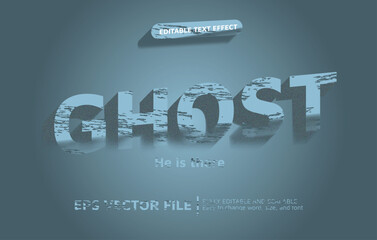 Obraz premium Editable Text Effect with Ghost Style