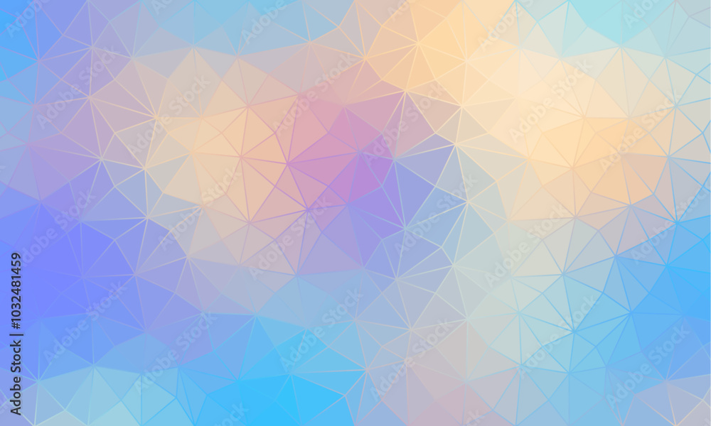 Poster abstract 2d geometric colorful background. lowpoly vector background