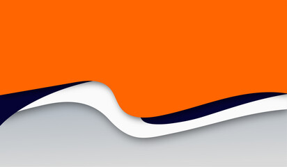 Orange papercut elegant 3d background