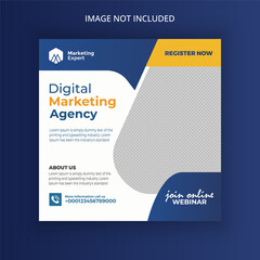 Business promotion social media and instagram post design