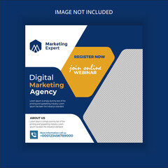 corporate social media banner instagram post template