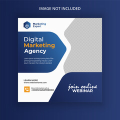 Digital marketing Business promotion social media and instagram post template