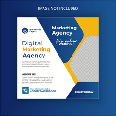 marketing agency and corporate social banner template