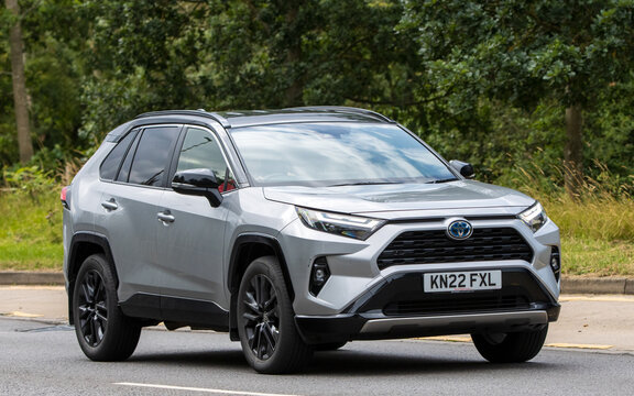 2022 silver hybrid electric TOYOTA RAV4  car