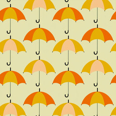seamless pattern with umbrellas