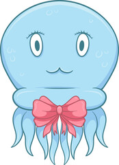cute jellyfish cartoon