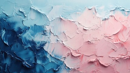 Naklejka premium Painting of a pink and blue background with a white border