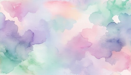 Soft watercolor pastel colors swirl together in a harmonious blend, creating an ethereal atmosphere filled with tranquility and gentle beauty. Ideal for serene settings