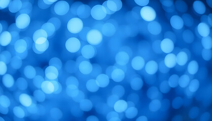 Fototapeta premium Abstract Blue bokeh defocus glitter blur background isolated with white highlights, png