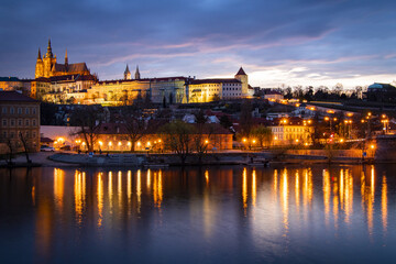 sunset on the dominant Prague