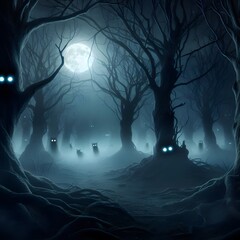 Halloween scarey, horro  landscape  background