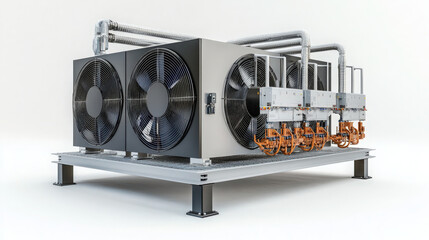 graphic resource for hvac system on white background