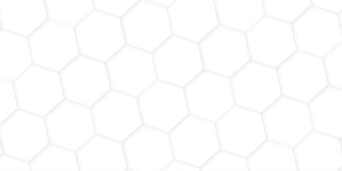 Fototapeta premium 3d hexagonal structure futuristic white background and embossed hexagon abstract with hexagon background. honeycomb hexagonal background. Hexagon shape, white, shiny black. hexagon pattern shape.