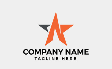 Vector alphabet symbol with star element, letter K. star logo design concept. Editable vector art and illustration.