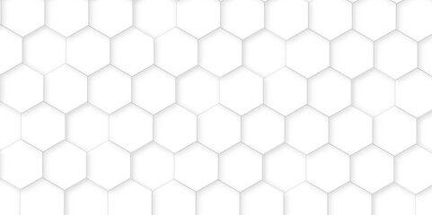 3d hexagonal structure futuristic white background and embossed hexagon abstract with hexagon background. honeycomb hexagonal background. Hexagon shape, white, shiny black. hexagon pattern shape.