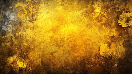 Grunge gold textured background with plenty of space for text
