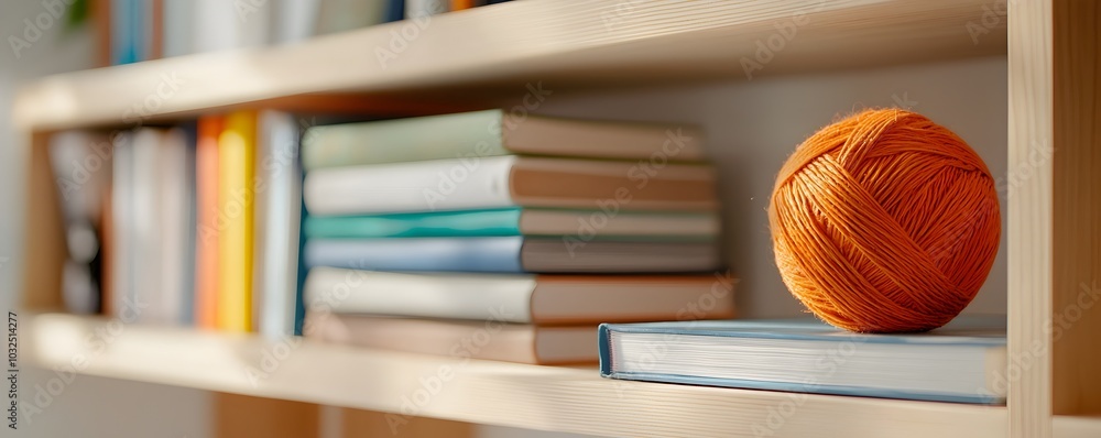 Poster vibrant eclectic bookshelf display - a bold fusion of artistic styles and creative colors for unique
