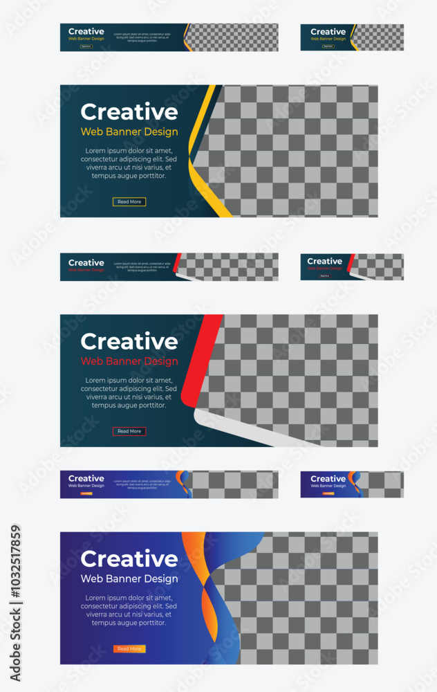 Wall mural vector abstract design banner web template.