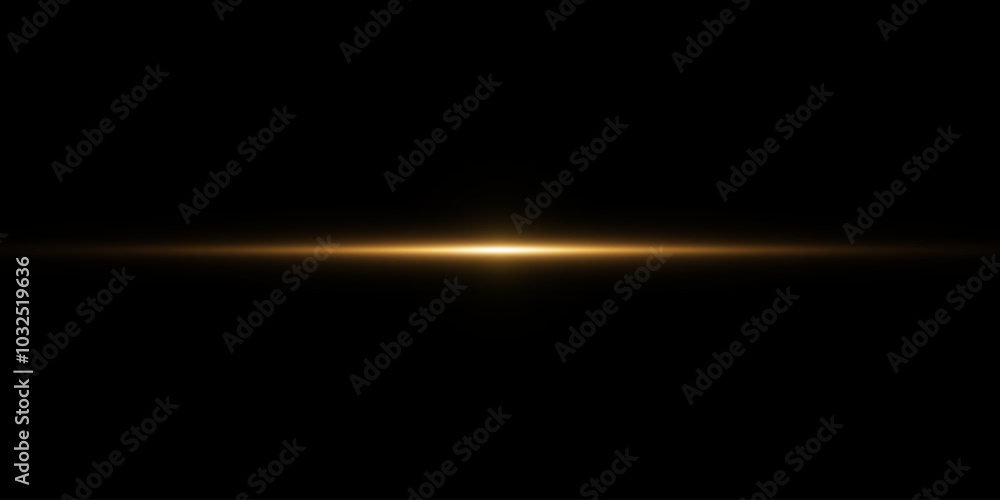 Poster glowing line and flare. magic neon light, horizontal beam. on a transparent background.