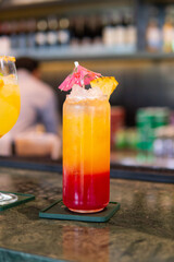 drinking cocktail mocktail at bar lounge club juice freshness fresh fruit syrup