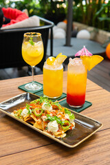 drinking cocktail mocktail at bar lounge club juice freshness fresh fruit syrup