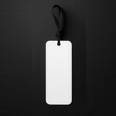 Fototapeta premium Minimalist bookmark designs in various colors. Showcase your artwork with this clean bookmark mockup. Ideal for creative projects and print-ready use. Bookmark mockup, Bookmark designs.