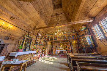 Wnętrze cerkwi św. Jakuba w Powroźniku. © Jacek