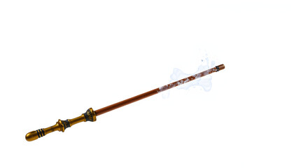 Naklejka premium magic staff isolated on white background isolated with white highlights, png