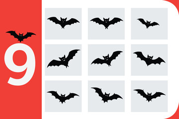 Haunted Halloween Night Spooky Scene with Pumpkins, Bats, and a Full Moon