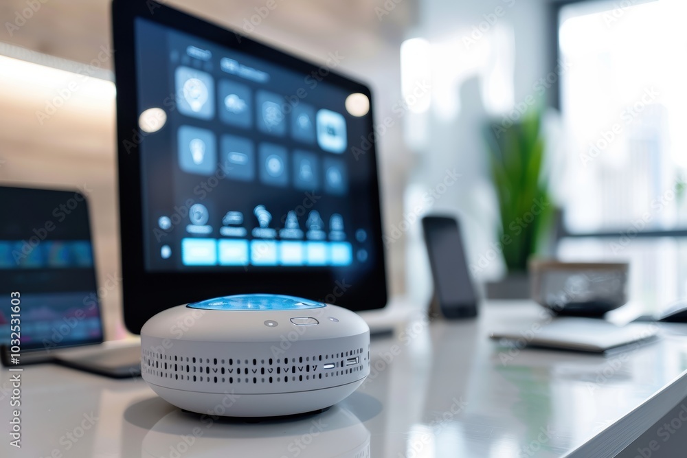 Poster smart home hub display for modern home automation and security solutions