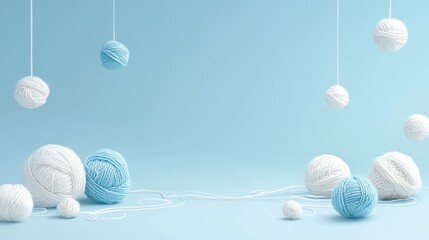Close-up of delicate wool knitting, with the texture and softness of the yarn fibers in sharp focus, against a white background.