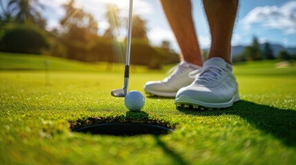 golfer on the green