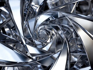 Intricate Spiral Metal Artwork