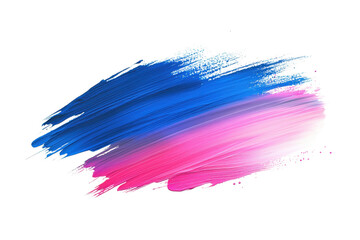Fototapeta premium Vibrant abstract brushstroke art in blue and pink, blending colors to create a dynamic and eye-catching visual. Perfect for creative design projects.