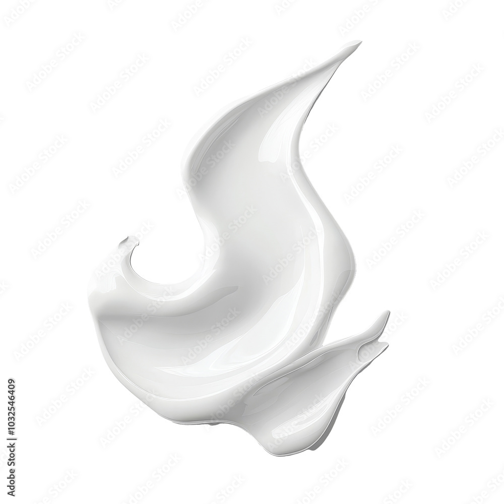 Poster elegant transparent liquid shape flowing gracefully on a clean transparent background, creating a mi