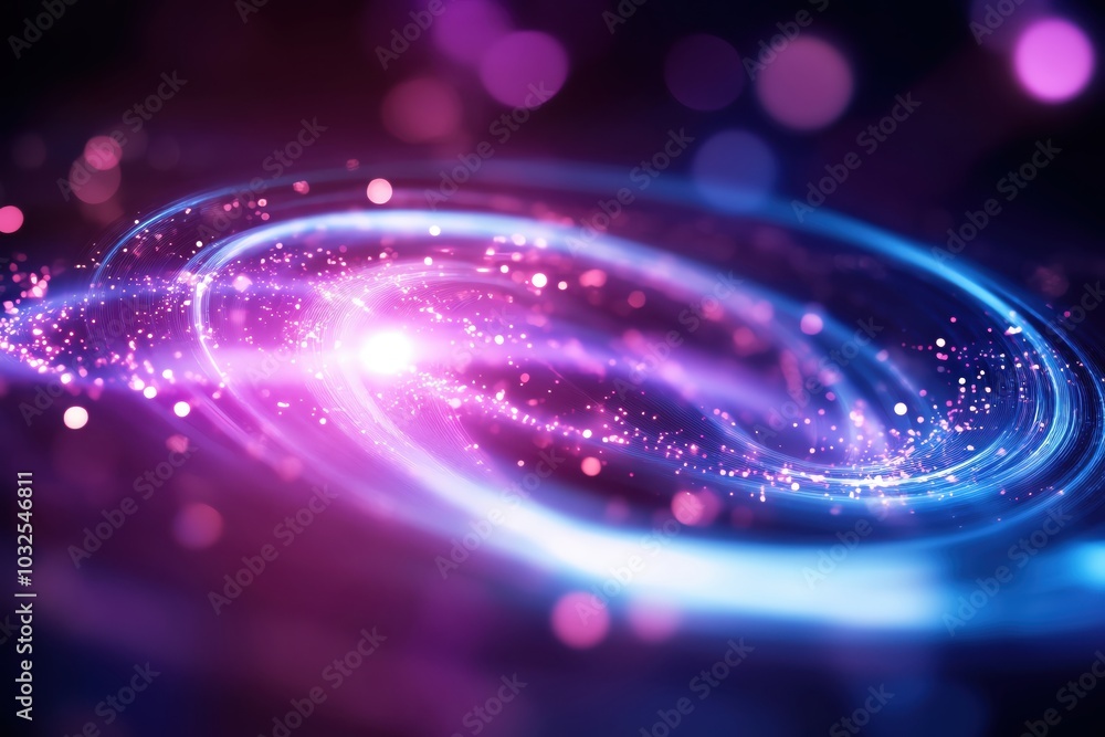 Aufkleber abstract swirl of light and colors in a cosmic background.