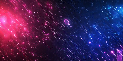 Obraz premium Digital Circuit Wallpaper Background