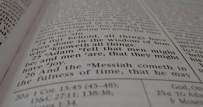 Book of Mormon Macro Text 2 Nephi 25 Adam Fell Tilt Down