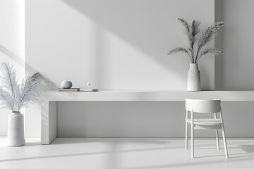 Minimalist Interior Design with Natural Elements and Soft Lighting